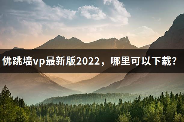 佛跳墙vp最新版2022，哪里可以下载？-1